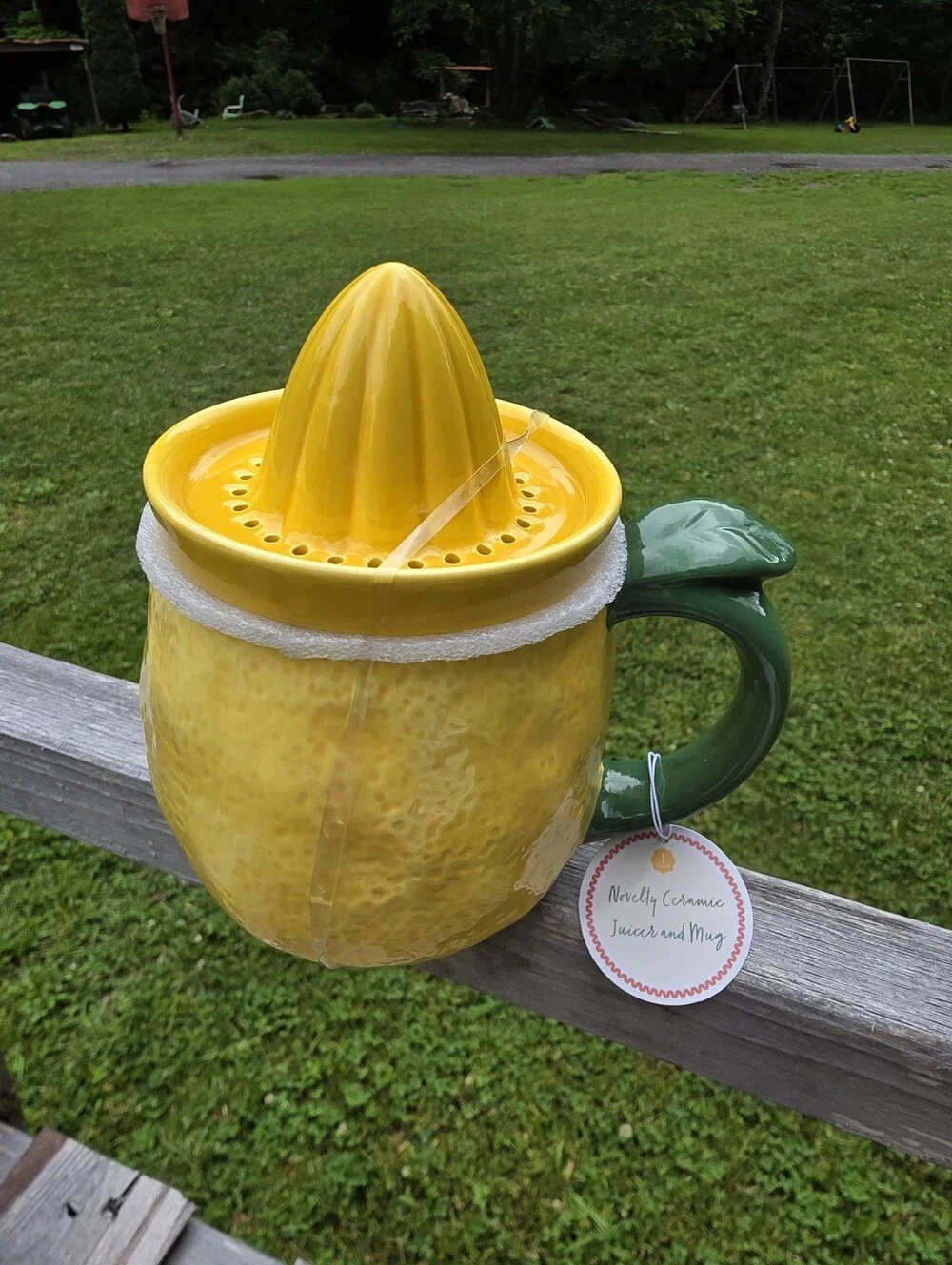 Target Bullseye's Playground Novelty Ceramic Juicer and Mug LEMON (NEW)